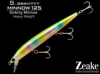 ZEAKE S_Gravityy Minnow 125 # SGM25006 Chart Back Rainbow Orange Belly