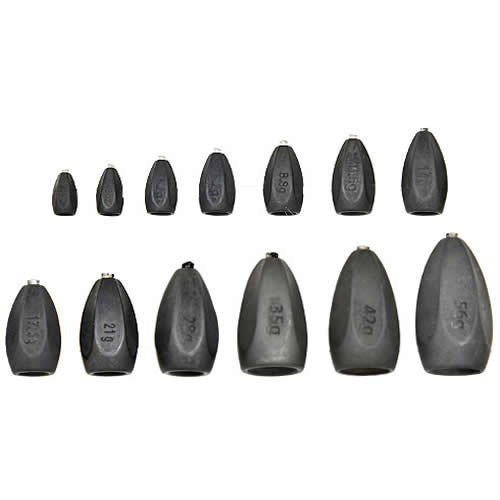 KANJI Tungsten Bullet Sinker [Black] 21g (2pcs)