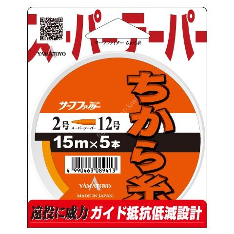 YAMATOYO Chikaraito [Orange] 15m (3kg) 3-12 (5pcs)