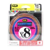 DUEL Hardcore X8 [5-color Marking] 300m #8 (100lb)