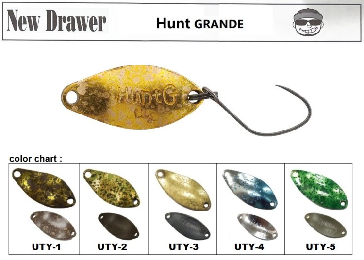 NEW DRAWER Hunt Grande 1.3g #Uchoten UTY-1 ChakiChaki
