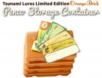 TSUNAMI LURES Penco Storage Container Orange Brick