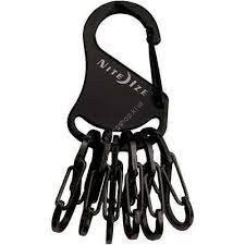 NITE IZE NI02655 KeyRack™ S-Biner® Stainless Steel EX Black