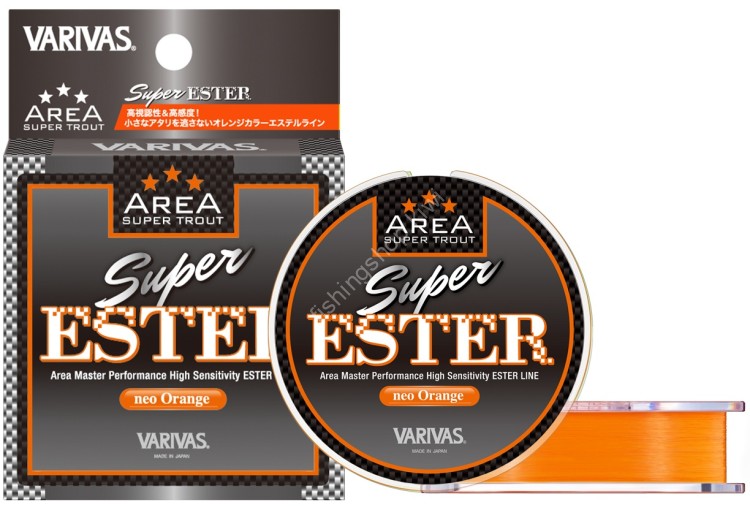 VARIVAS Super Trout Area Super Ester [neo Orange] 140m #0.3 (1.4lb)