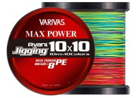 VARIVAS Avani Jigging 10 x 10 Max Power PE x8 [10m x 10color Marking Line] 1200m #3 (48lb)