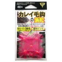 Gamakatsu KAREI (Flaunder) HAIRY Hook Moto Star Fiber RK002 Fluorescent Pink