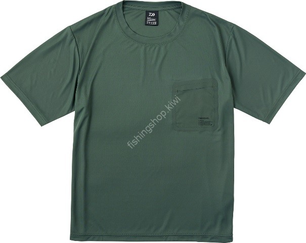 DAIWA DE-5624 High Stretch Pocket T-Shirt (Ivy Green) M