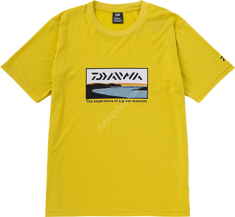 DAIWA DE-6523 Graphic T-Shirt Surf (Smoke Yellow) XL