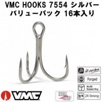 VMC Treble Hook 7554 [Silver] #4 (16pcs)