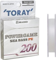 TORAY Monofilament Power Game Seabass PE [White] 200m #1.5 (22lb)