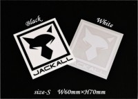 JACKALL Cutting Sticker Square S #Black