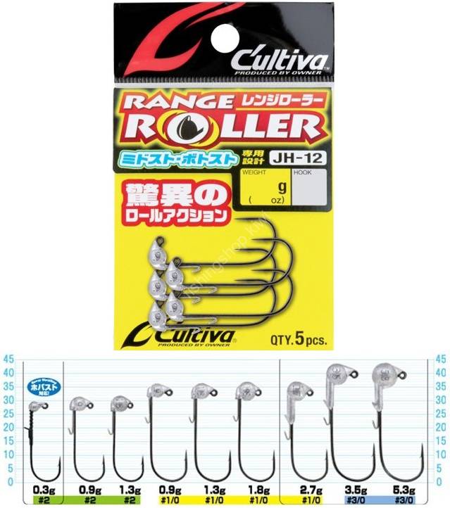 OWNER 12338 JH-12 Range Roller 0.3g #2 Hooks, Sinkers, Other buy at