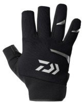 DAIWA DG-8424W Cold Protection Light Grip Gloves 3 Long Cut (Black) XL