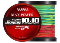 VARIVAS Avani Jigging 10×10 Max Power PE x8 [10m x 10color Marking Line] 1200m #4 (64lb)