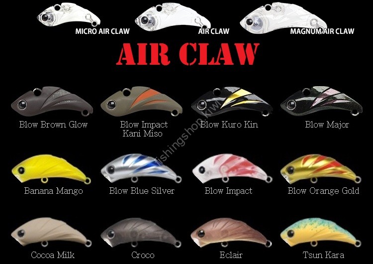LUCKY CRAFT Air Claw S #Blow Blue Silver
