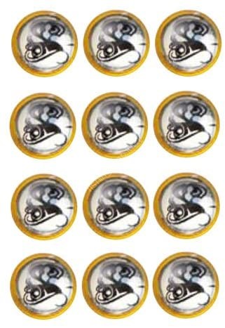 SEVEN Eyeball Sticker with Logo Medium 12 pieces