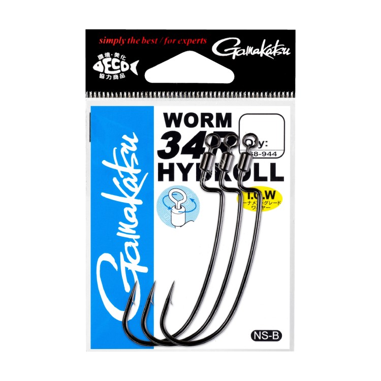 GAMAKATSU 68-944 TGW Worm 34R Hydroll (NSB) 2/0