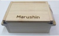 MARUSHIN Wooden Bait Box Open-Close Type Size S