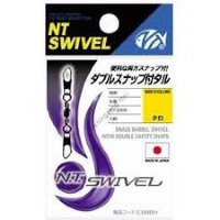 NT Swivel tall snap with double snap small black E-30 10