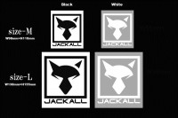 JACKALL JK Cutting Sticker Square M Black