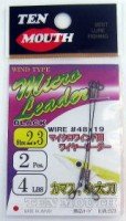 NT Swivel Ten Mouth Micro Leader #2.3 [Black] 2.3inch (4lbs)
