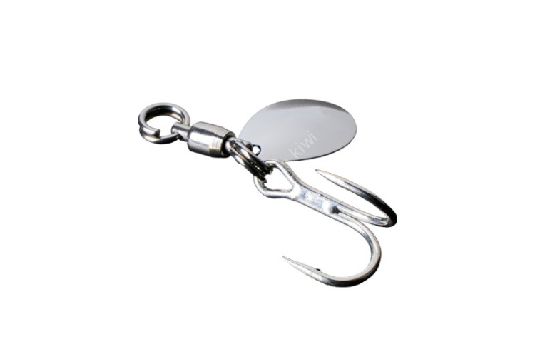 JACKALL Blade Jigging Hook Set Double [Silver] L (2pcs)