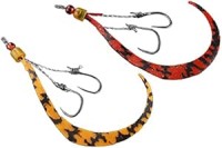 JACKALL BinBin Switch Spare Rubber Hook Set #9/#9 F-0307 Orange & Black/Gold Set (2Set)