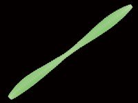GAN CRAFT Aji-Bakusui 1.8inch (8pcs) #02 Lucky Lime