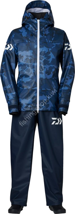 DAIWA DR-6023 PU Ocean Light Rain Suit Navy Camo M