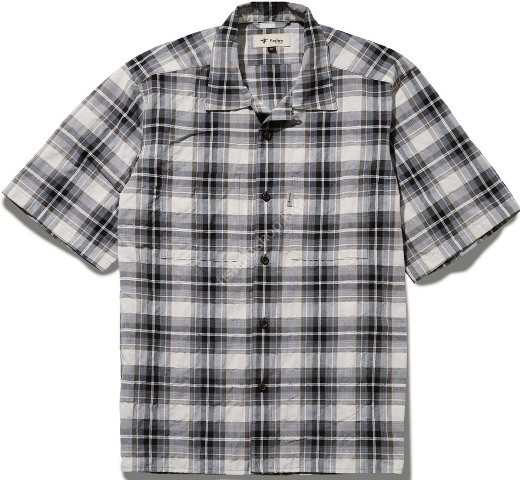 TIEMCO Foxfire C-Shield Surface Check OC Shirt S/S (Carbon Black) L