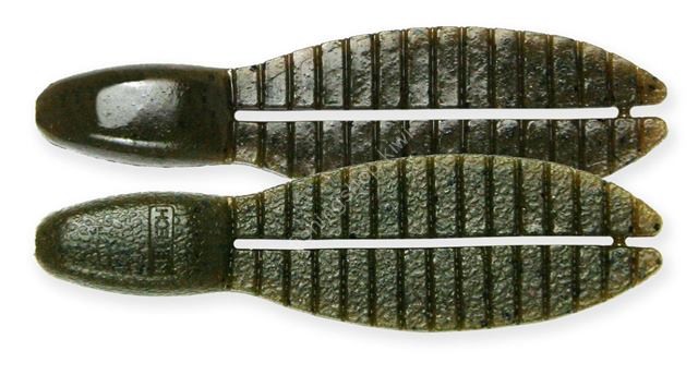 KEITECH Flex Chunk Medium Large 3.8'' 13.5g #101S Green Pumpkin Pepper (5pcs)