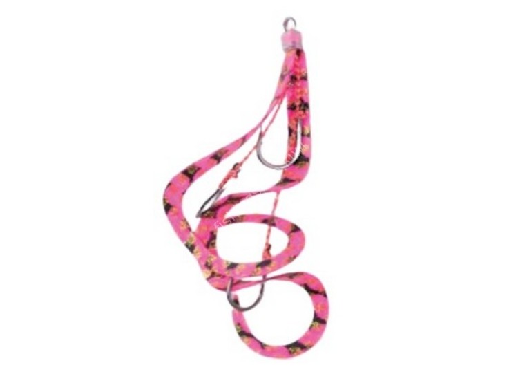 START Replacement Unit Triple Hook Short Curly M #63 粉红斑马 (2个)
