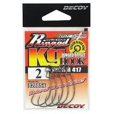 DECOY Ringed KG Hook Worm417 [NS Black] #2 (5pcs)