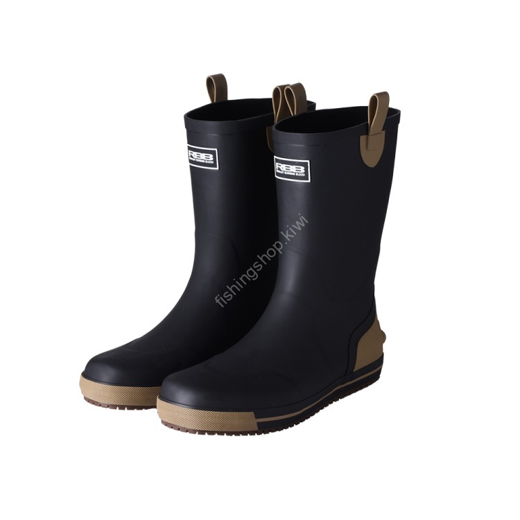 RBB 7776 RBB Boat Game Boots Long [BLK x Beige] 2XL