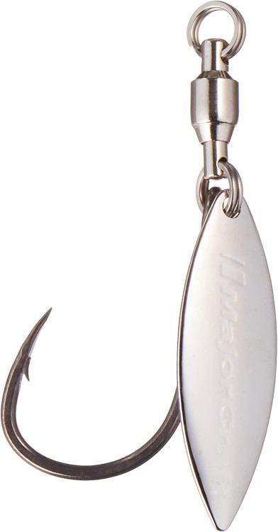 MAJOR CRAFT Blade S-Hook/N Easy Blade Single Hook Normal #10 #002 Silver