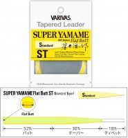 VARIVAS Tapered Leader Super Yamame (IWI Select) Flat Butt ST Nylon [Flash Yellow] 15ft 6X