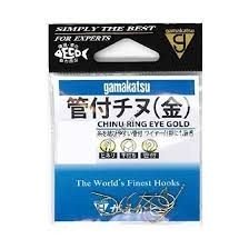 GAMAKATSU Chinu Ring Eye [Gold] #1 (9pcs)