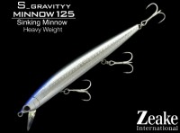 ZEAKE S_Gravityy Minnow 125 # SGM25009 Silver Bait Glow Belly