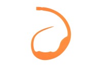 START MC-10 Silicone Necktie Magic Curly #10 Keiko Orange