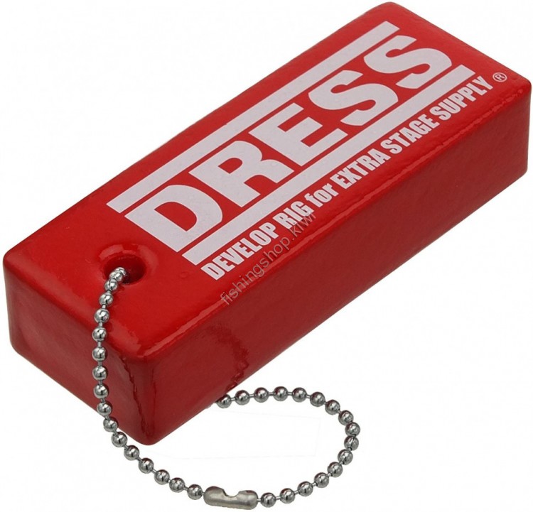 DRESS Floating Keychain Red