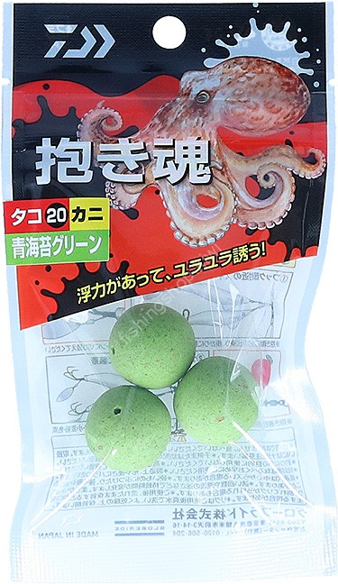 DAIWA Daki Dama Tako 15mm (5pcs) #Ao#ri Green