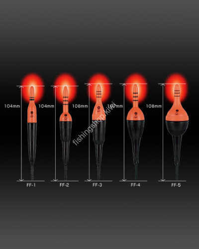 FUJI-TOKI Electriacal Fishing Float FF-1 [Red] #1 3.74g