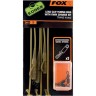 FOX EDGES Lead Clip Tubing Rigs with Kwik Change Kit #Trans Khaki (3pcs)