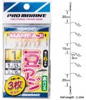 HAMADA SHOKAI Mame Aji Sabiki Thick Harris (3disc Set) ASA040-1