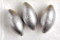 FUJIWARA Eco sinker Natsume 3号 (5pcs) #Silver