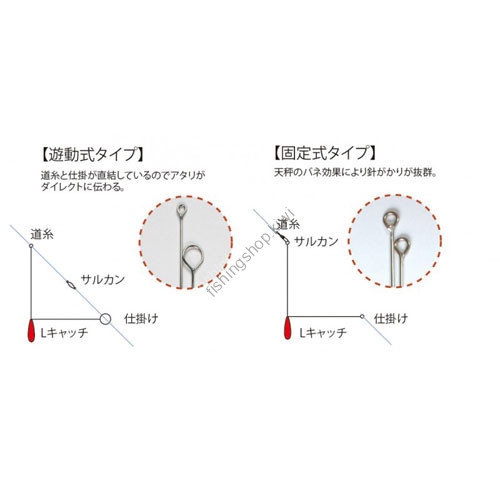 FUJIWARA L Catch II Floating Type [Red] #18 (2pcs)