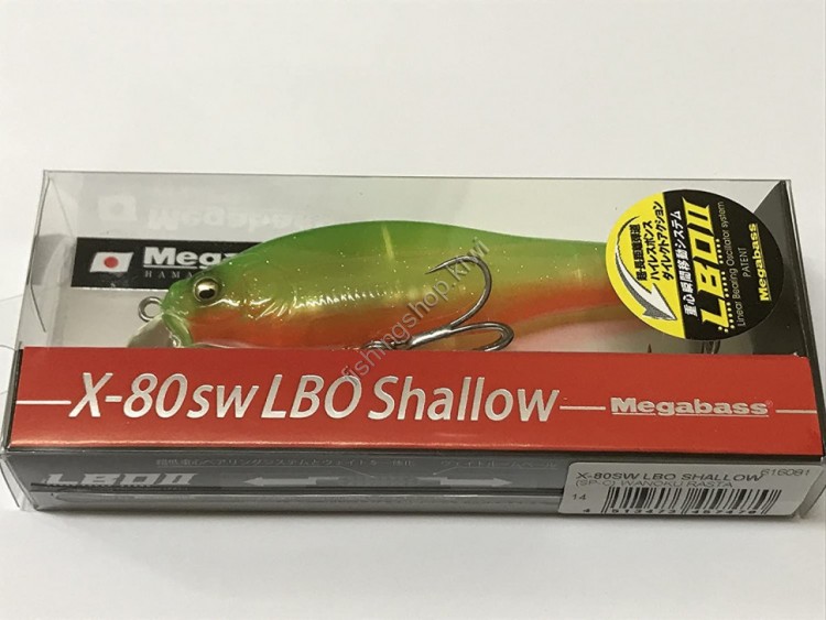 MEGABASS X-80 SW LBO shallow L click V p raster