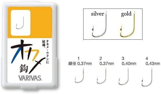 VARIVAS Okame Hook [Silver] #1 (30pcs)