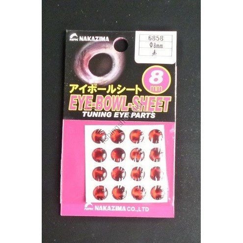 NAKAZIMA #6858 Eyeball  Sheet D8mm Red