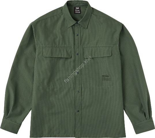 DAIWA DE-8924 Stream Shirt (Ash Green) M